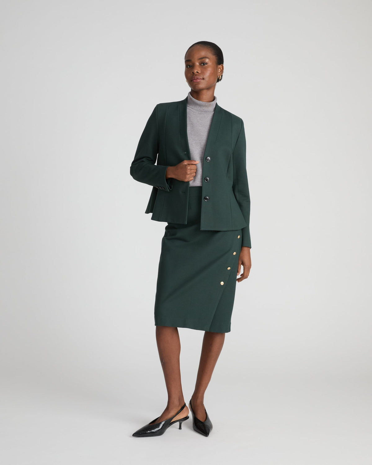 Kenton Peplum Ponte Blazer