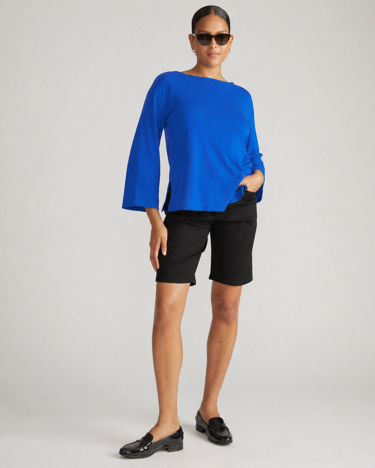 Montauk Breton Stripe Bell Sleeve Top