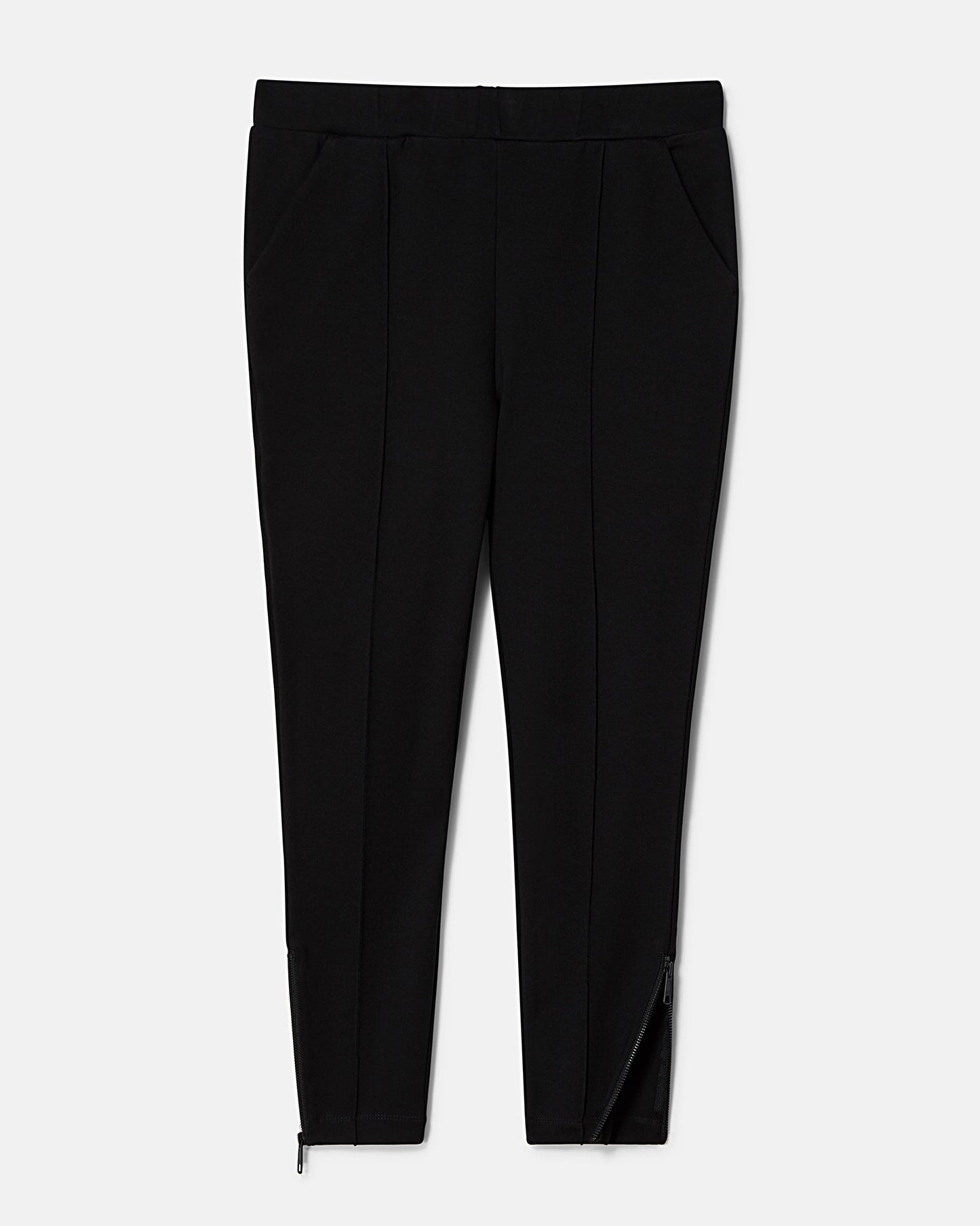 Moro Pintuck Pocket Ponte Pants Black