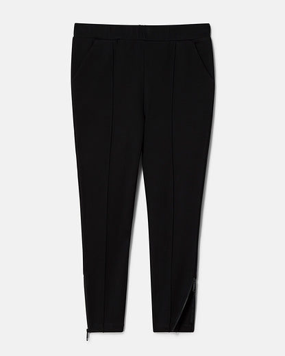 Moro Pintuck Pocket Ponte Pants Black