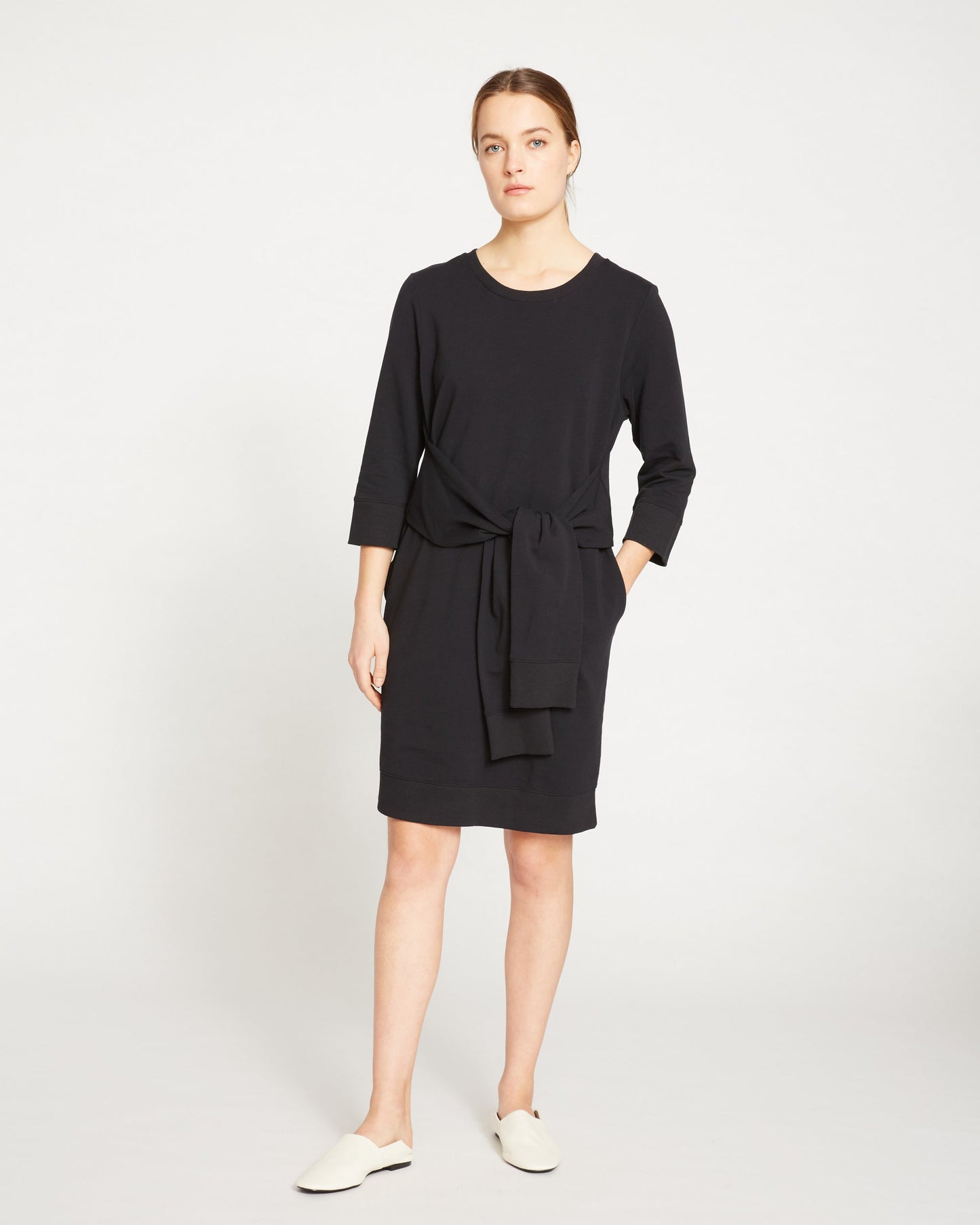 Misa Tie Sweatshirt Dress