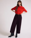 Savvy Fine Knit Turtleneck Sweater Top Lipstick
