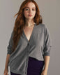 Savvy Fine Knit V-Neck Cardigan
