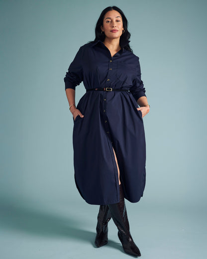 Odeon Stretch Poplin Shirtdress