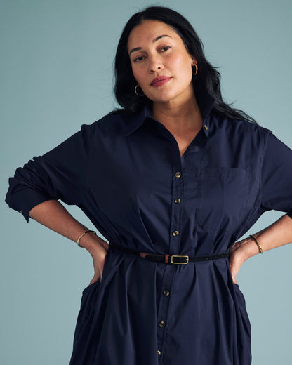 Odeon Stretch Poplin Shirtdress