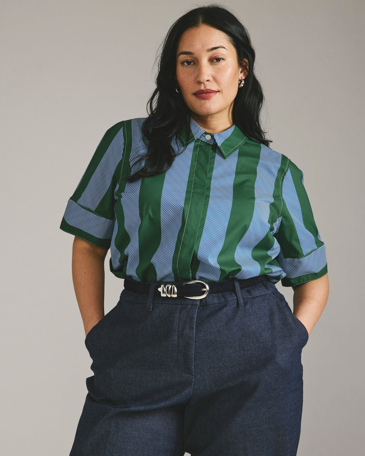 Elbe Stretch Poplin Short Sleeve Shirt