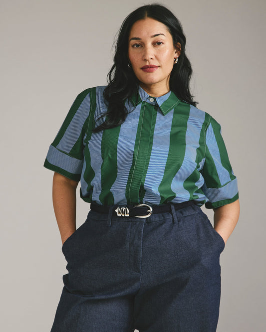 Elbe Stretch Poplin Short Sleeve Shirt