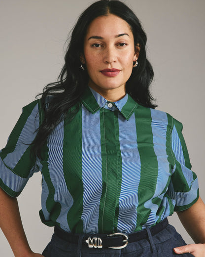 Elbe Stretch Poplin Short Sleeve Shirt