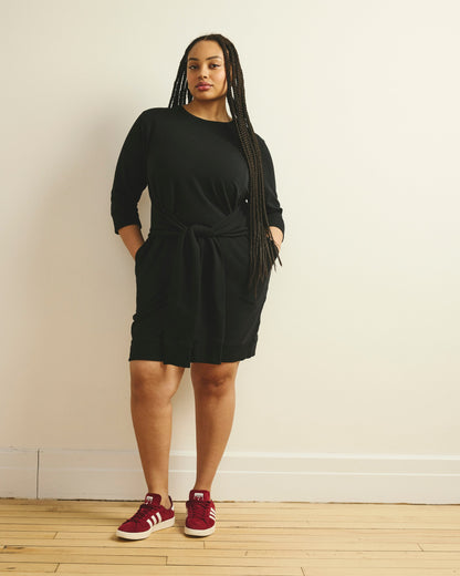 Misa Tie Sweatshirt Dress