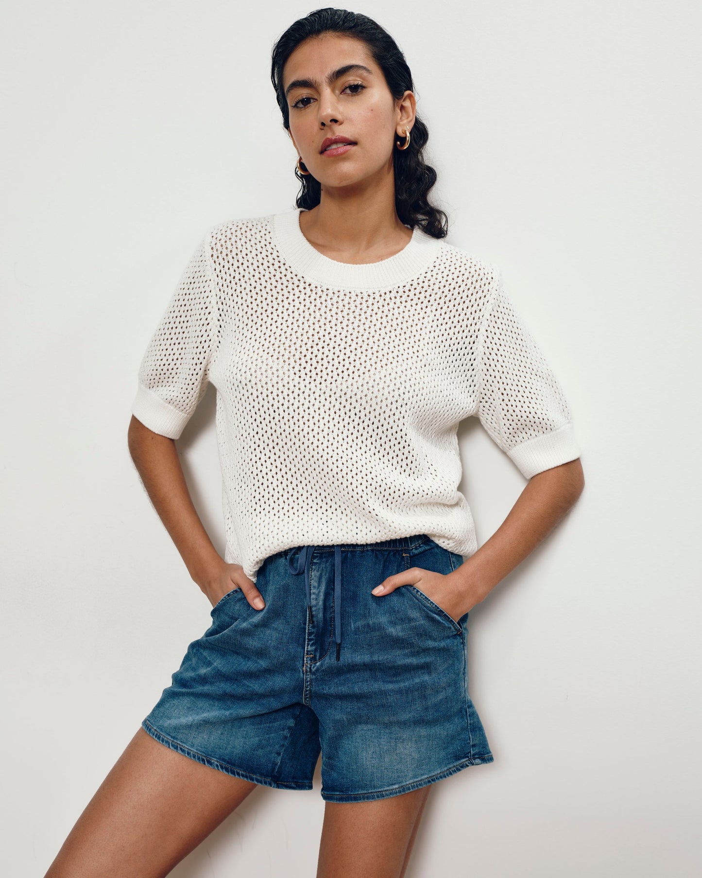 Rosie Pointelle Sweater Top