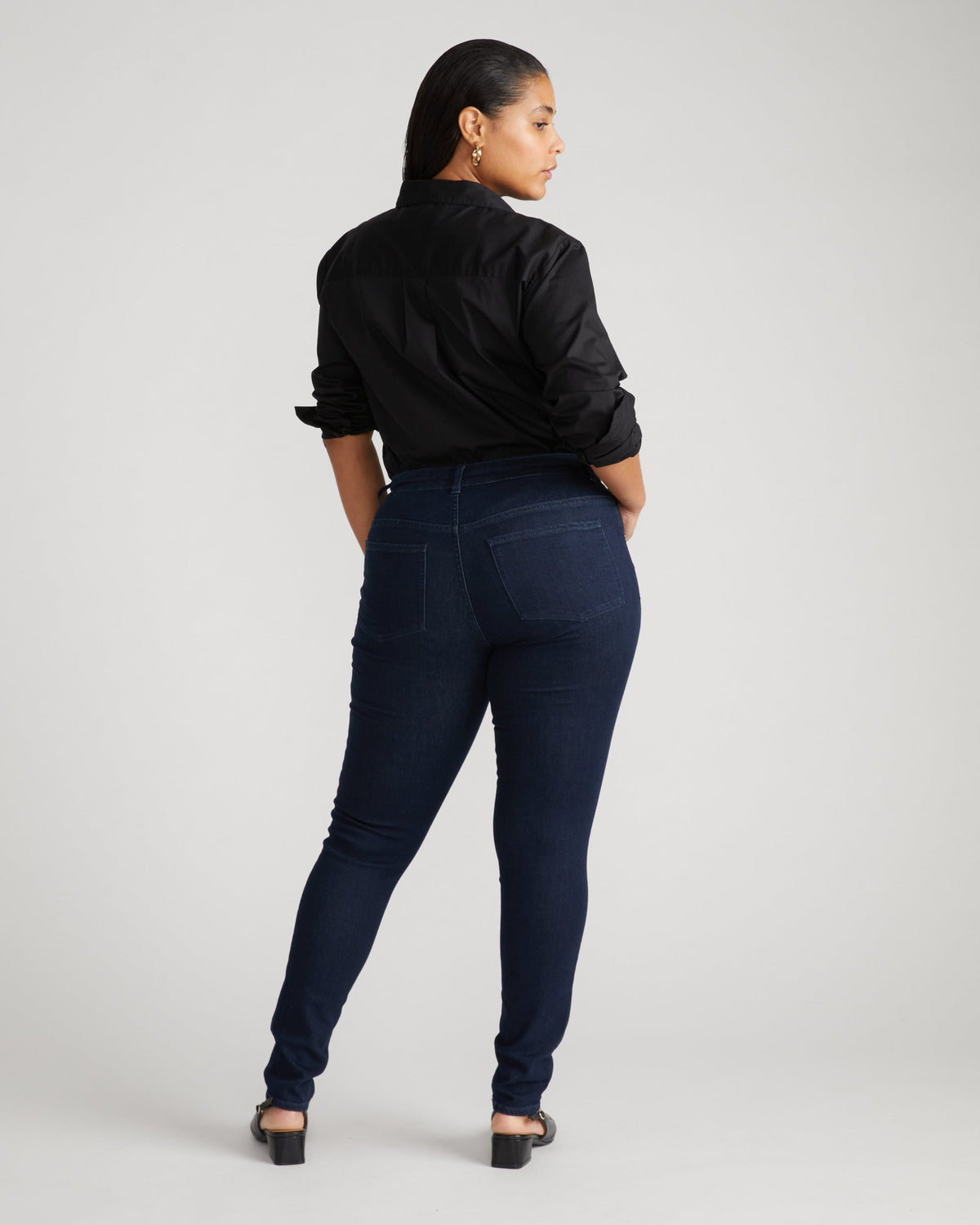 Seine Mid Rise Skinny Jeans 32 Inch Dark Indigo