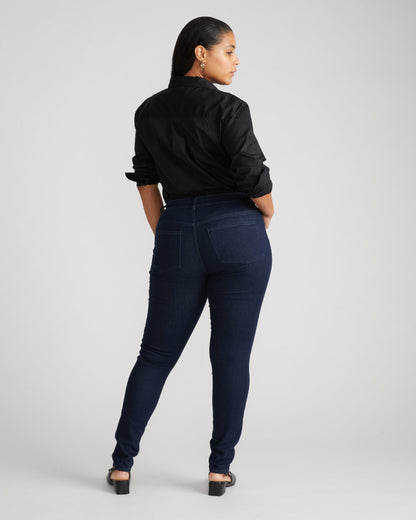 Seine Mid Rise Skinny Jeans 32 Inch Dark Indigo
