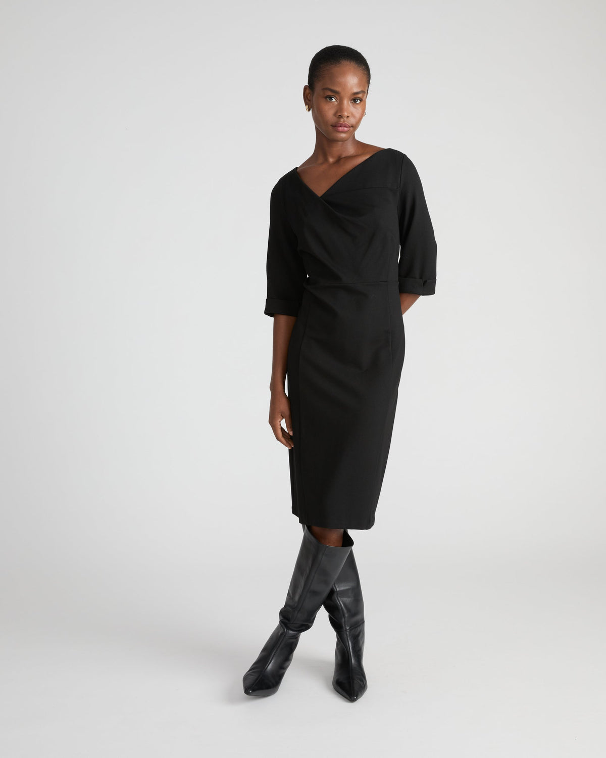 Lando Sculpted Ponte Dress