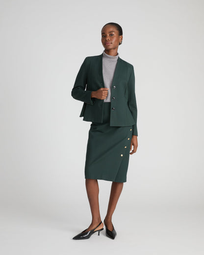 Kenton Peplum Ponte Blazer