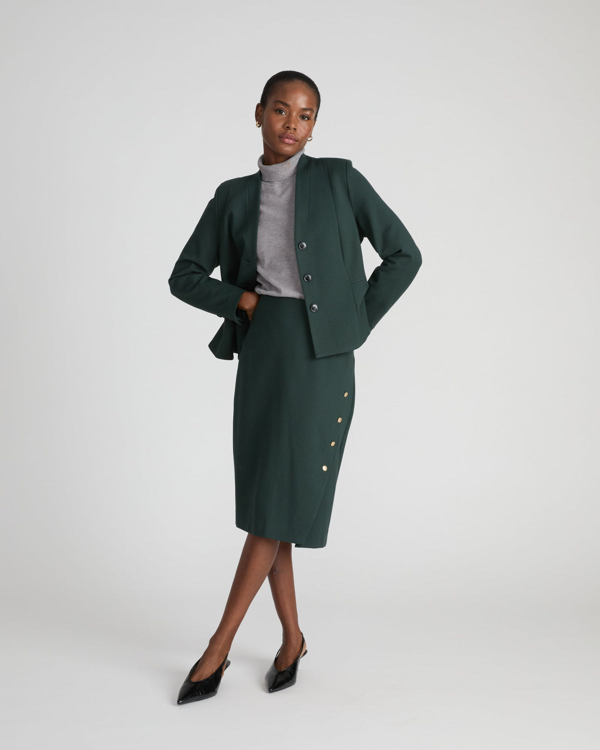 Kenton Peplum Ponte Blazer