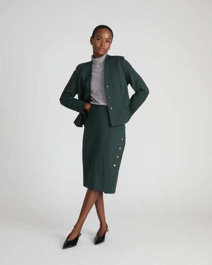 Kenton Peplum Ponte Blazer