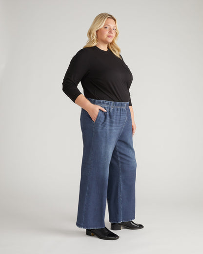 Wide Leg Sweatpant Jeans