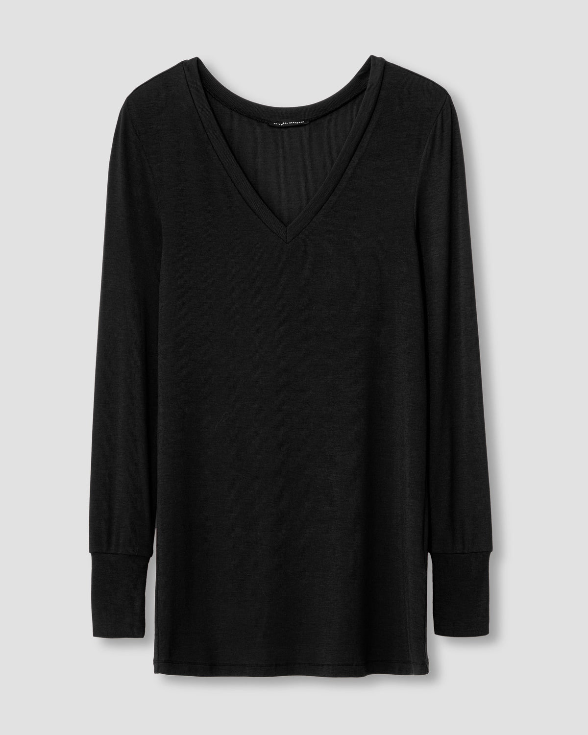 Cloud Rib Long Sleeve V-Neck Tee