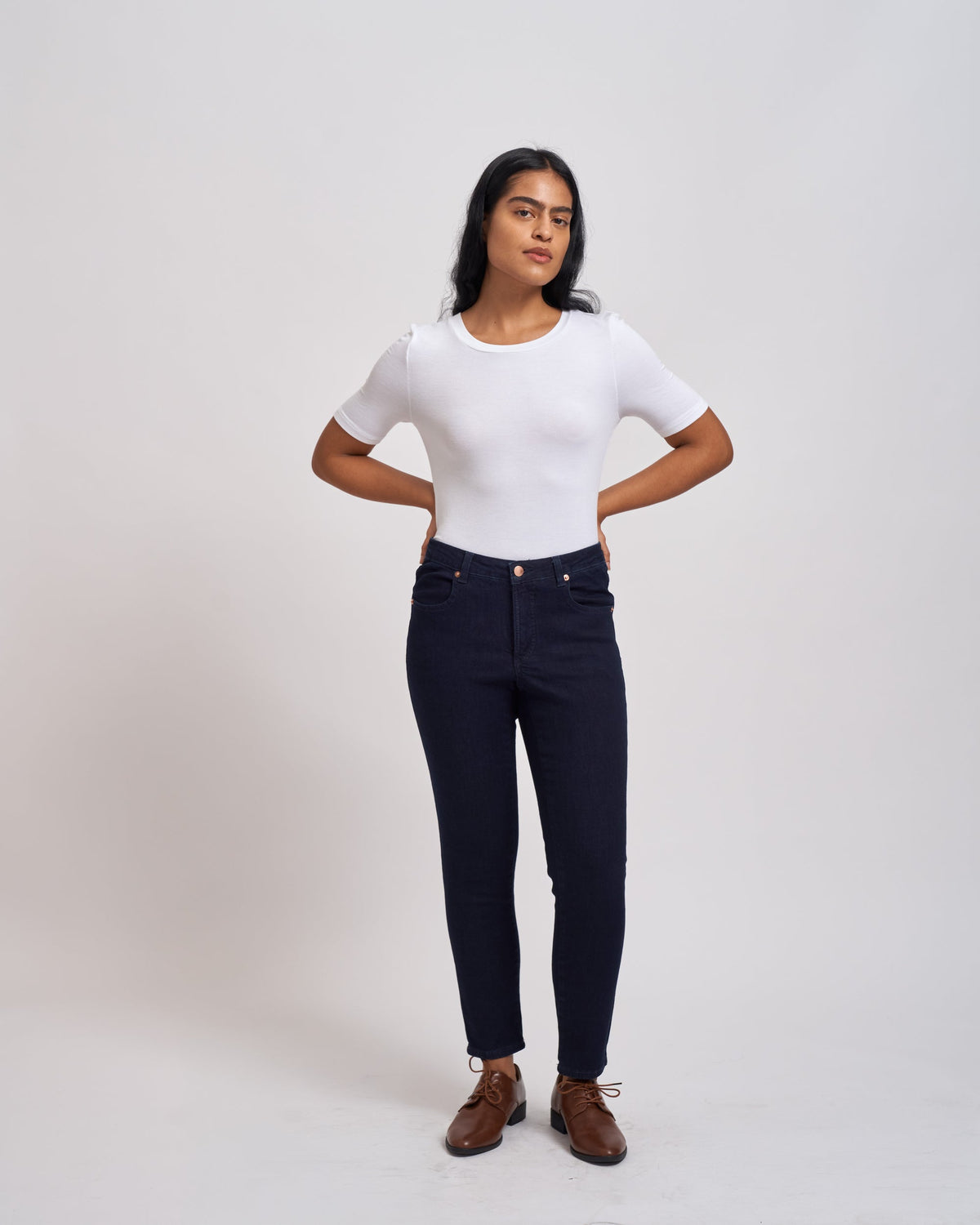 Seine Mid Rise Skinny Jeans 27 Inch Dark Indigo